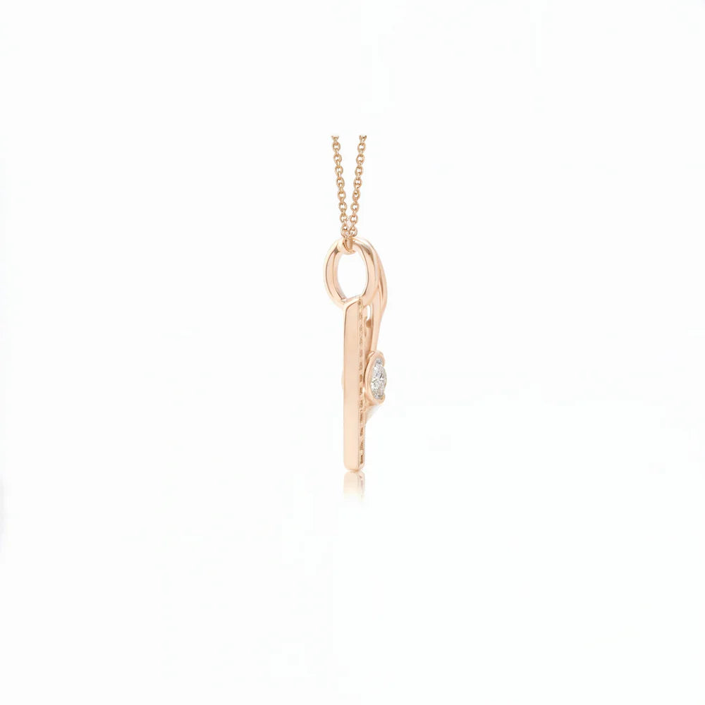 Diamond Heart Infinity Loop Necklace