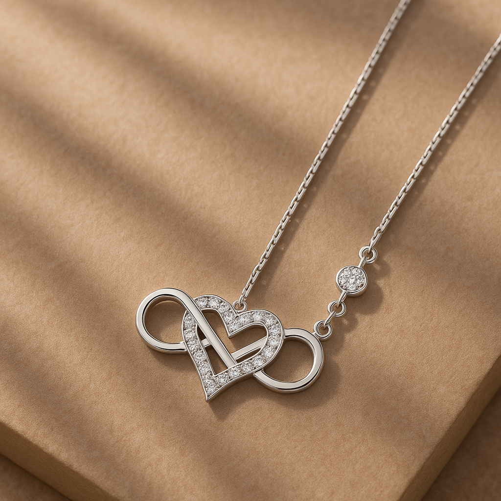Eternal Diamond Infinity Heart Necklace