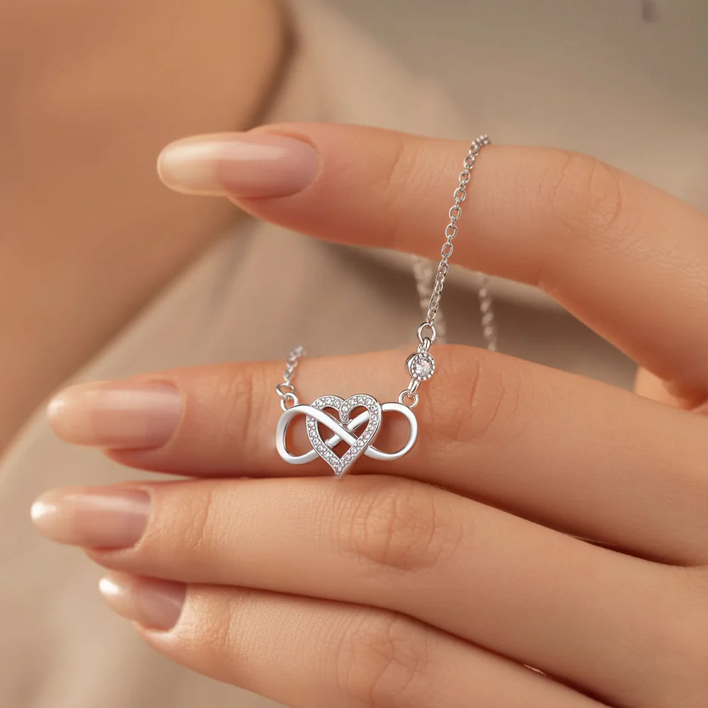 Eternal Diamond Infinity Heart Necklace