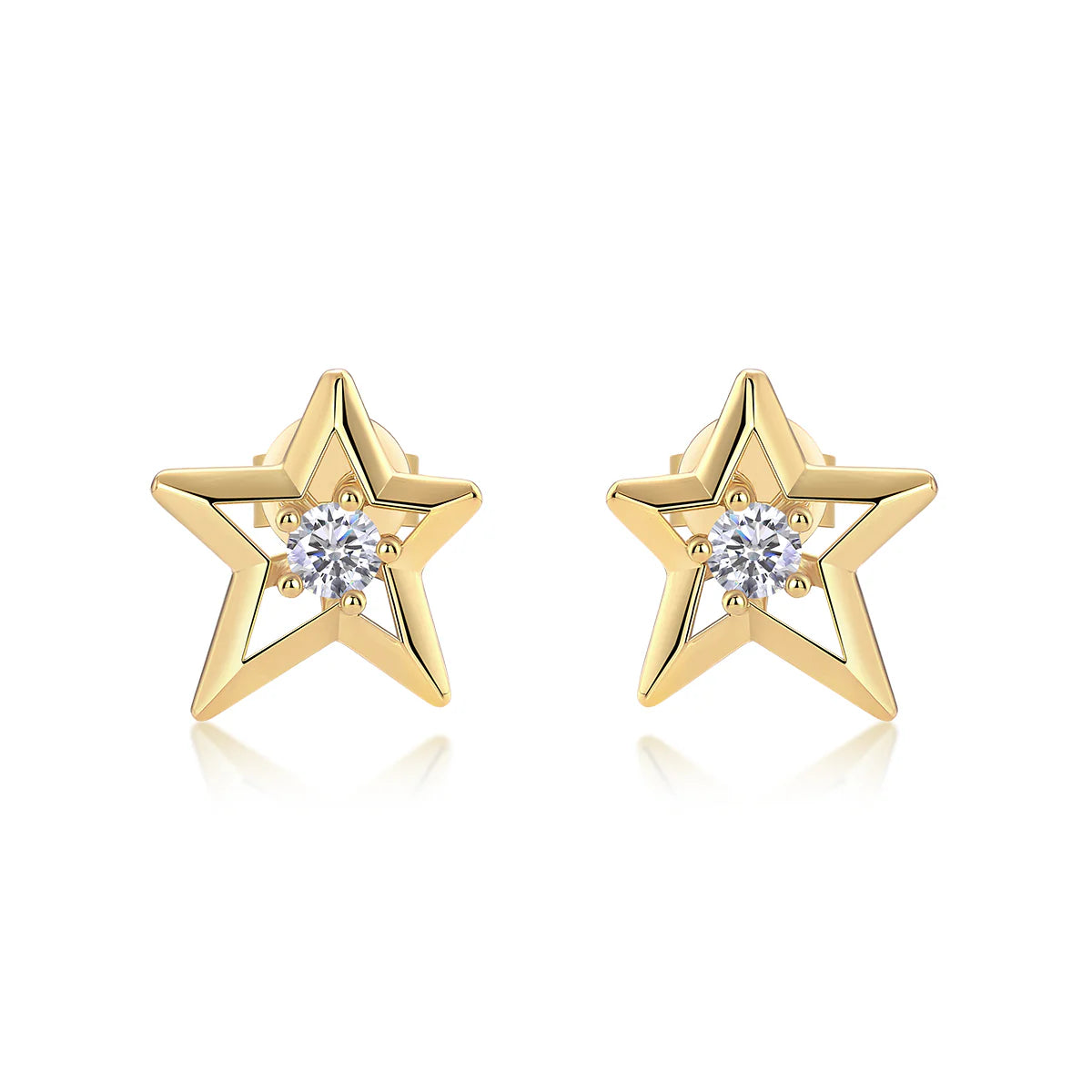 Radiant Starlight Hollow Stud Earrings